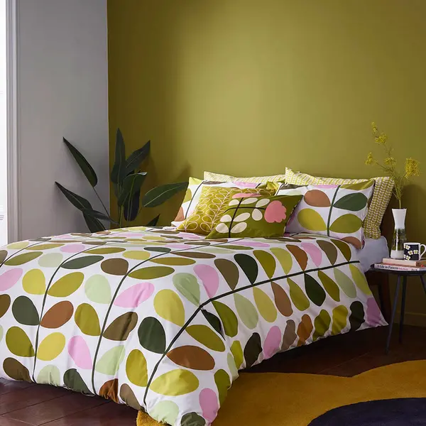 Image of Orla Kiely Multistem Spring Duvet Set Super King, Spring
