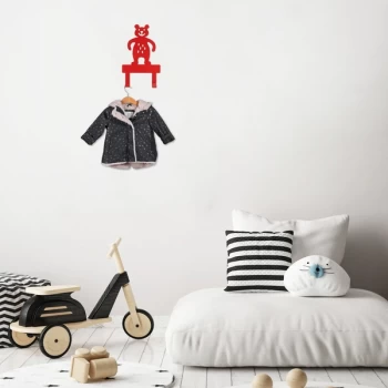 Image of Hanger - Red Red Metal Wall Hook