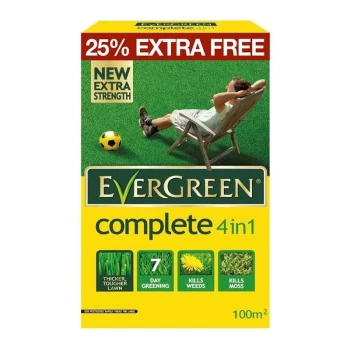 Image of EverGreen 4 in 1 Lawn Care - Kills Weeds, Moss and Feeds Lawns - 80m2