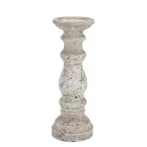 Image of Stone Ceramic Column Candle Holder