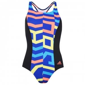 Image of adidas Womens Must Haves Sh3. Ro 4Hula Swimsuit - Blk/Sol Red