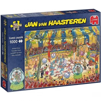 Image of Jumbo Jan Van Haasteren Acrobat Circus Jigsaw - 1000 Piece