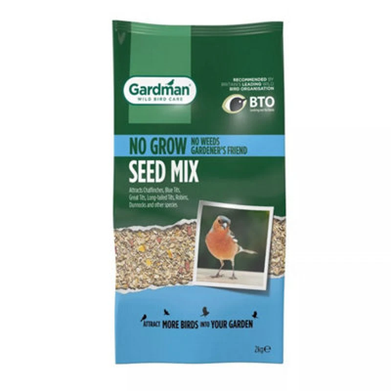Image of Gardman No Grow Wild Bird Seed Mix 2kg Natural unisex