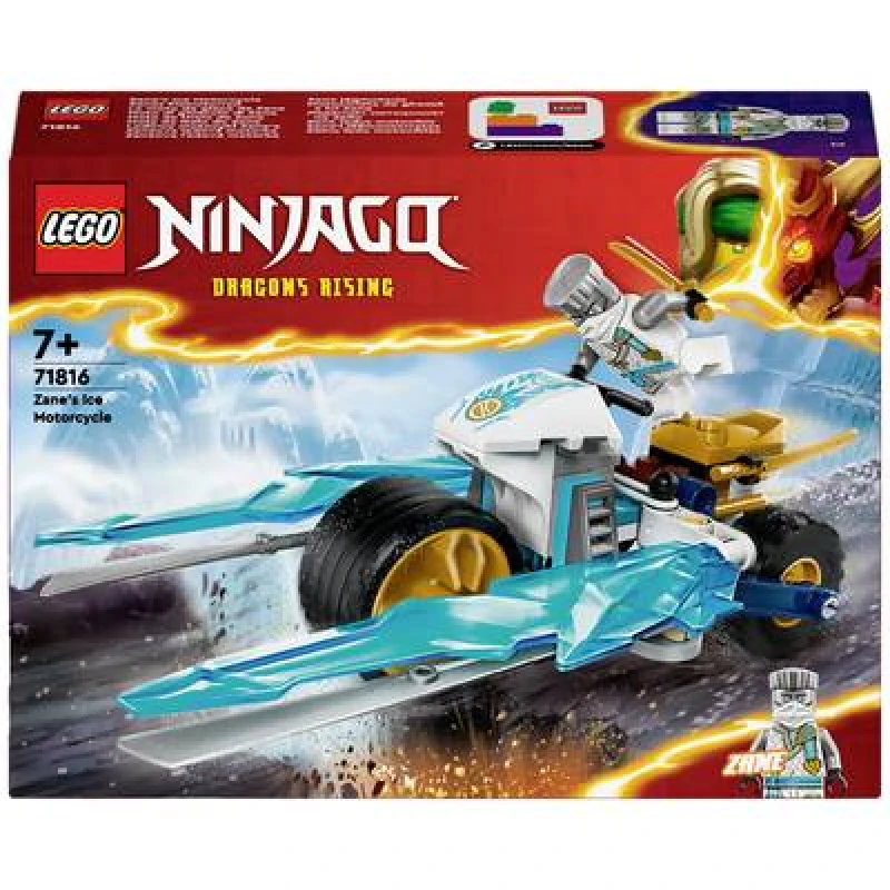 Image of LEGO LEGO NINJAGO Zane's Ice Motorcycle Ninja Toy Set 71816
