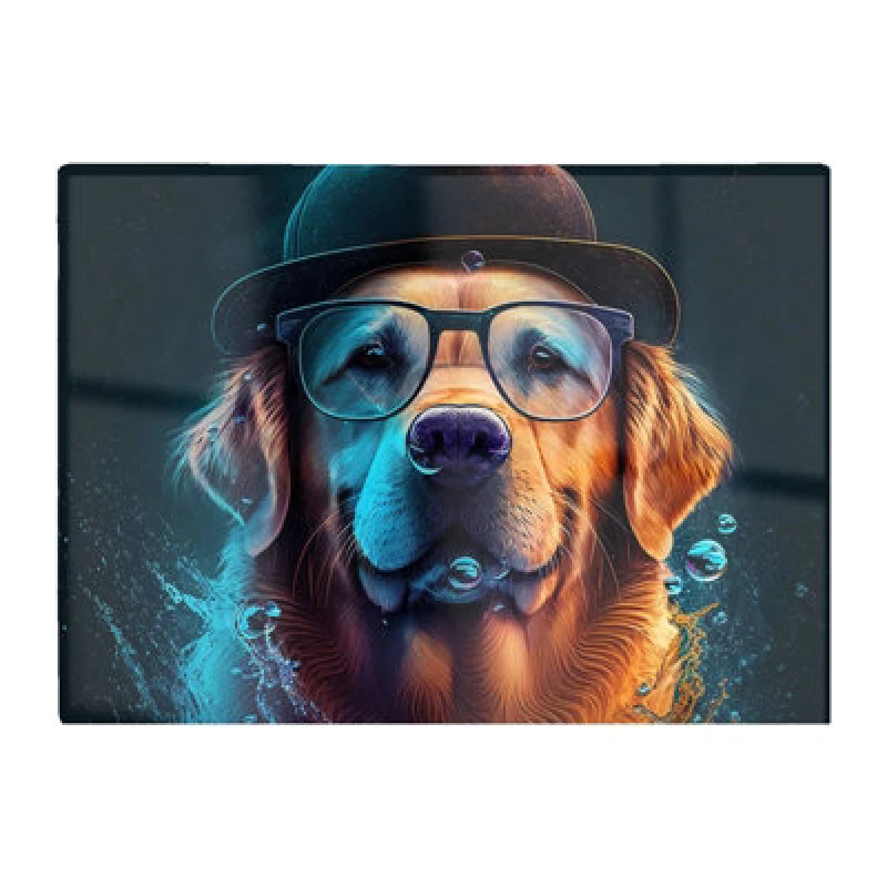 Image of Warren Reed Designer Golden Retriever Dog Chopping Board