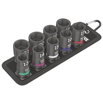 Image of Wera Belt C Impaktor 1 05004580001 Allen Bit set 9 Piece 1/2