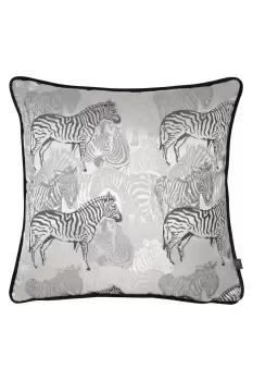 Image of Damara Zebra Velvet Reverse Cushion