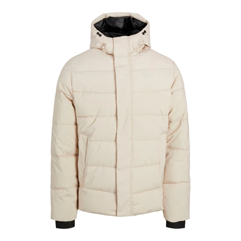 Image of Jack and Jones Mens Clean Quilted Insulated Puffer Jacket Moonbeam male M