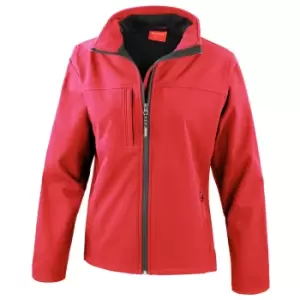 Image of Result Womens Softshell Premium 3 Layer Performance Jacket (Waterproof, Windproof & Breathable) (M) (Red)
