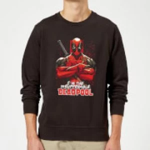 Image of Marvel Deadpool Crossed Arms Sweatshirt - Black