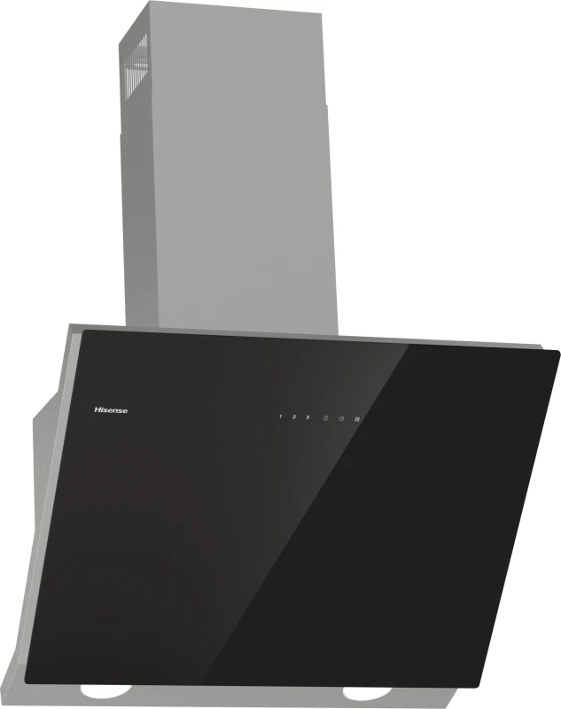Image of Hisense CH6IN14BXBUK 60cm Angled Chimney Cooker Hood - Jet Black