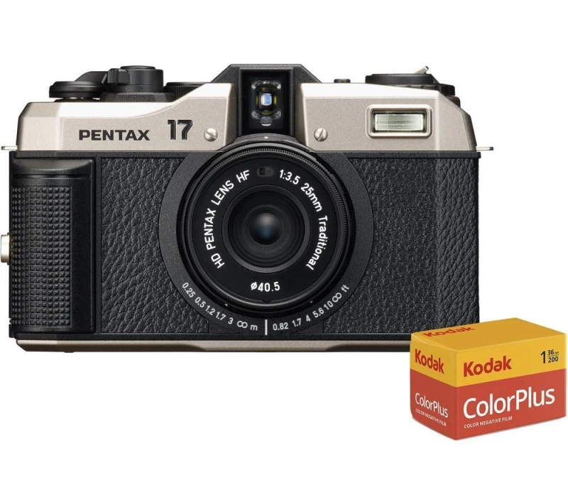Image of PENTAX 17 Compact Film Camera Starter Pack - Black 5055189044722