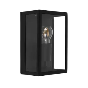 Image of Tideswell Black Rectangular Outdoor Wall Light