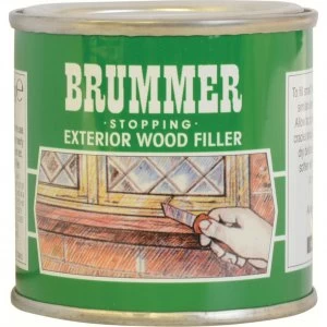 Image of Brummer Green Label Exterior Stopping Wood Filler Medium Mahogany 225g
