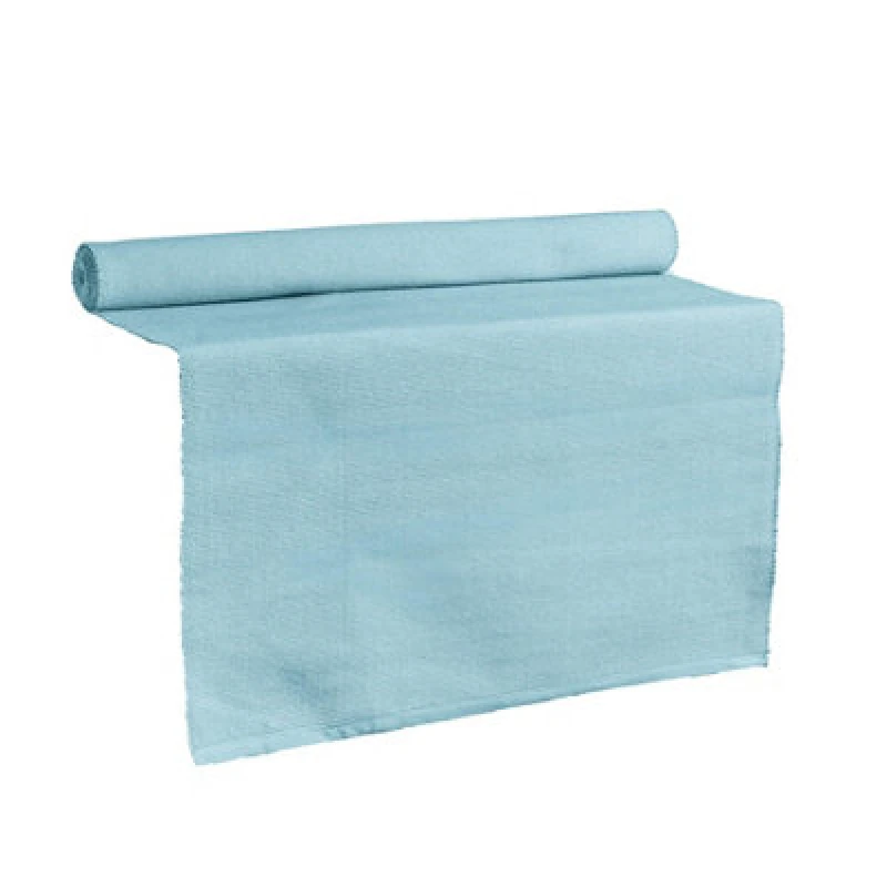 Image of Nicola Spring Cotton Fabric Table Runner - 48Cm X 183Cm - Olympic Blue