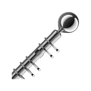 Image of Speedy IDC 28mm Nikola Curtain Pole Set, Chrome, 300cm