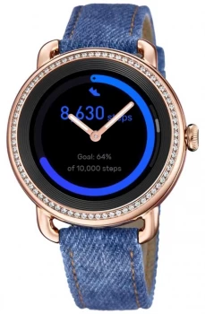 Image of Festina SmarTime Womens Denim Strap Colour Screen Watch