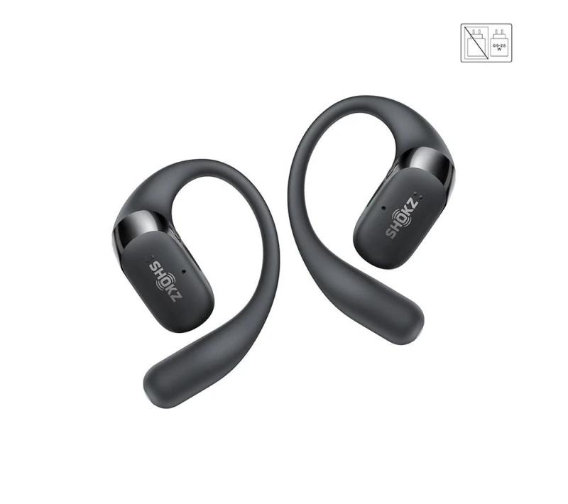 Image of Aftershokz SHOKZ OpenFit 2+ Headphones Wireless Ear-hook, In-ear Calls/Music Bluetooth Black T921BK