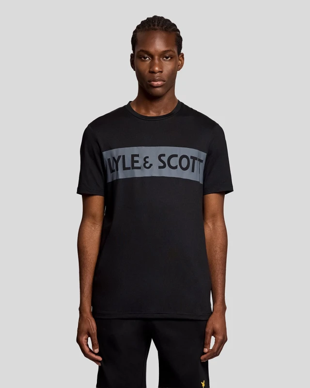 Image of Lyle & Scott T-Shirt Lyle & Scott Chest Noir Male S