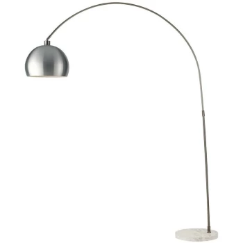 Image of Fan Europe Lighting - Fan Europe PLAZA Arc Floor Lamp Nickel 152x205x35cm