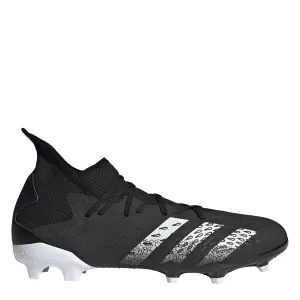 Image of Adidas Mens Predator 20.3 Soft Ground Football Boots - Black/Silver
