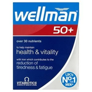 Image of Vitabiotics Wellman 50+ Tablets 30s