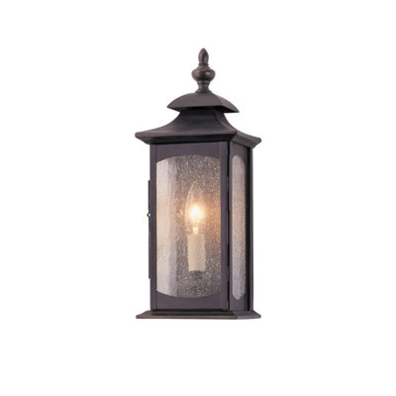 Image of Netlighting Feiss Market Square Outdoor 1 Light Wall Light Oil Rubbed Bronze IP44 Brown