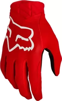 Image of FOX Airline Motocross Gloves, black-red, Size S, black-red, Size S