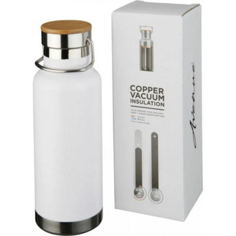 Image of Avenue Avenue Thor Copper Vacuum Insulated Sport Bottle in White White One Size Unisex 5059444205613