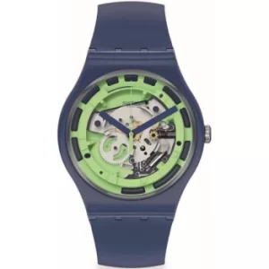 Image of Unisex Swatch Green Anatomy New Gent Watch