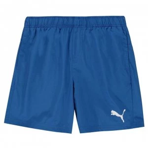 Image of Puma Essential Logo Shorts Junior Boys - Royal/White