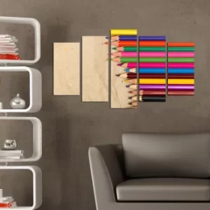 Image of 5PMDF-86 Multicolor Decorative MDF Painting (5 Pieces)
