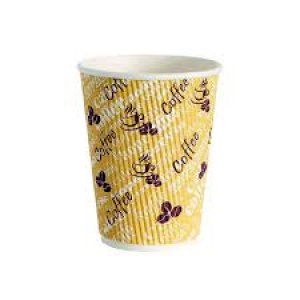 Image of 4Aces Ripple Red Bean 12oz Paper Cup (Pack of 500) HHRWPA12