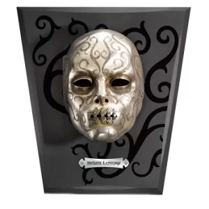 Image of Harry Potter Bellatrix Lestrange's Mask with Wall Display