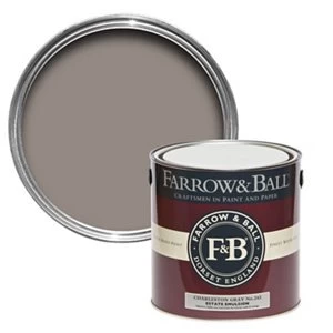 Image of Farrow & Ball Estate Charleston gray No. 243 Matt Emulsion Paint 2.5L
