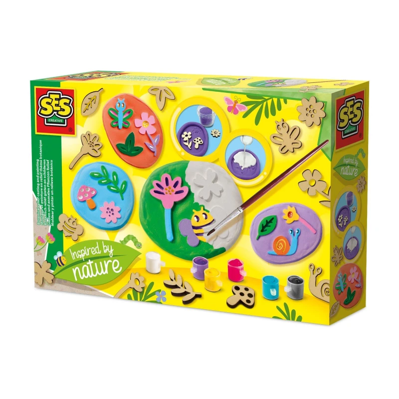 Image of SES Creative Botanical relief casting and painting - Inspired b Multi unisex One Size