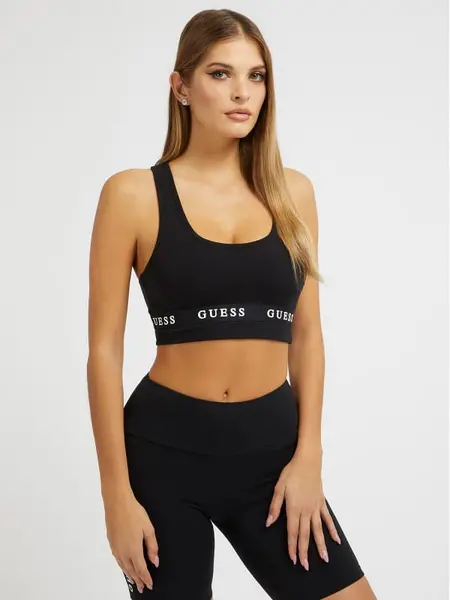 Image of Guess Guess Core Stripe Logo Bra - Size 12
