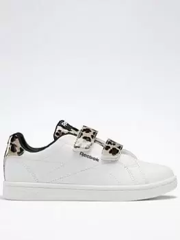 Image of Reebok Royal Complete CLN Alt 2 Shoes, White/Black, Size 2.5 Older, Women