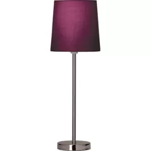 Image of Village At Home Tall Stick Table Lamp - Aubergine