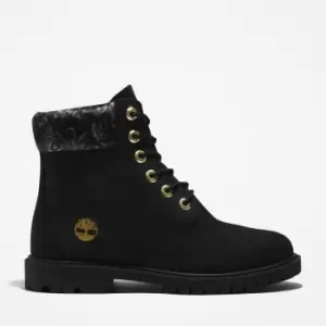 Image of Timberland Heritage 6" Boot For Her In Black Black, Size 3
