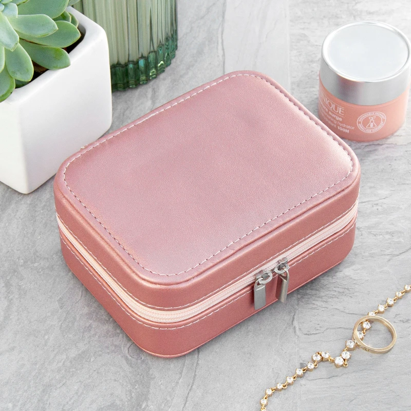 Image of Treat Republic Sparkly Travel Jewellery Case Pink