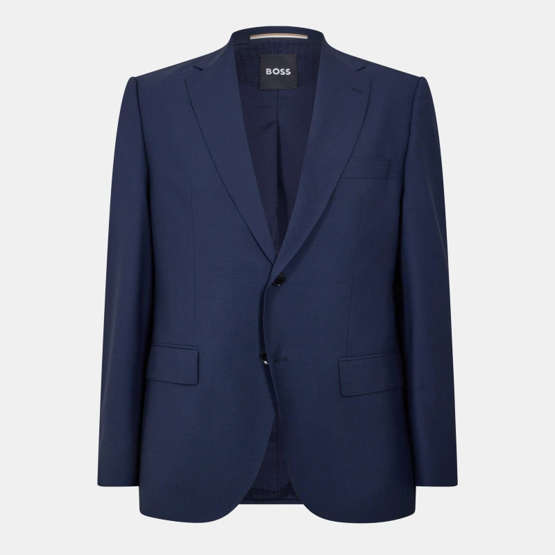 Image of Boss Mens H Jeckson St Formal Jacket Open Blue male L