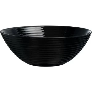 Image of Arcoroc ARC L8806 Harena Stackable Bowl 27.3cm 3.1 Litre Opal Glass Black
