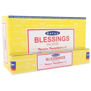 Image of Box of 12 Packs of Blessings Incense Sticks by Satya