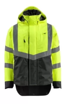 Image of Mascot Workwear Yellow/Black Unisex Hi Vis Jacket, S
