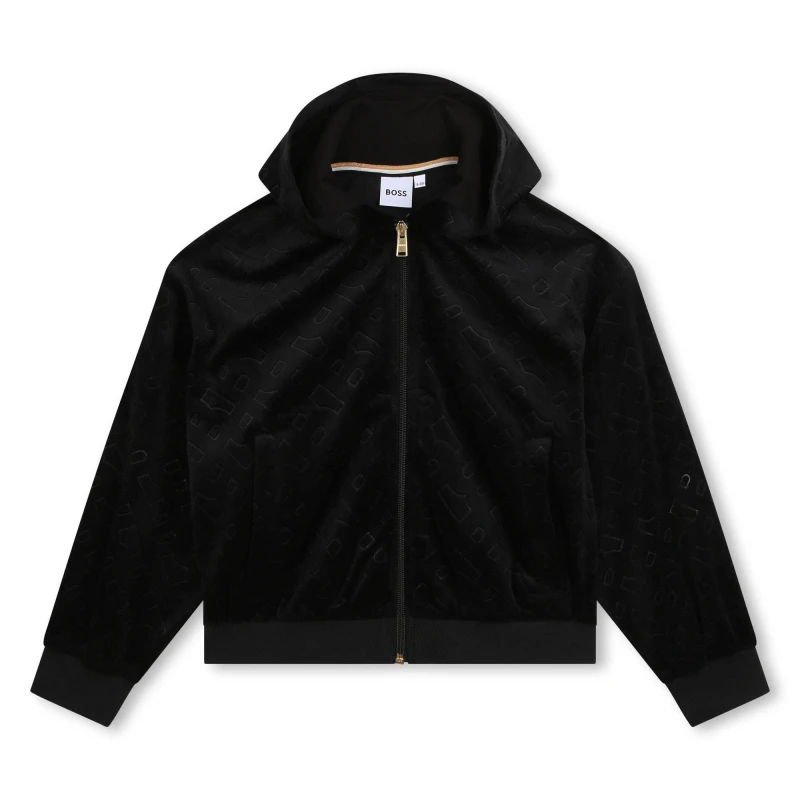 Image of Boss Zip-Up Hoodie Juniors - Black 6 - 7 Years