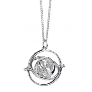 Image of Harry Potter Sterling Silver Swarovski Time Turner Necklace (One Size) (Silver)