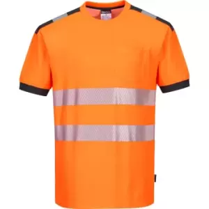 Image of Portwest PW3 Hi Vis T Shirt Orange / Grey L