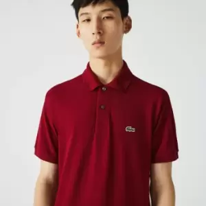 Image of Lacoste Classic Fit L.12.12 Polo Shirt Size 8 - 3XL Bordeaux