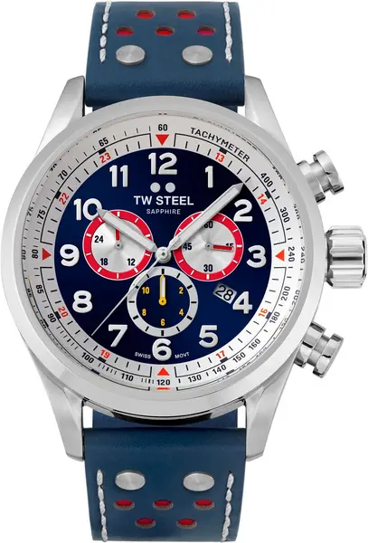 Image of TW Steel Watch Swiss Volante Red Bull Ampol Racing - Blue TW-695